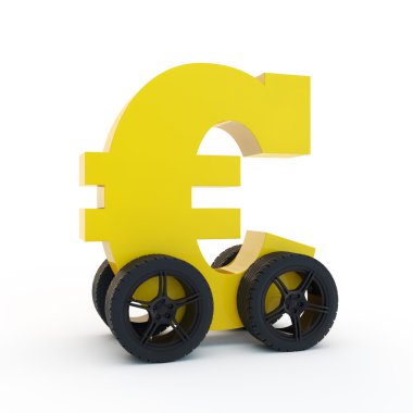 tekerlek üzerinde euro