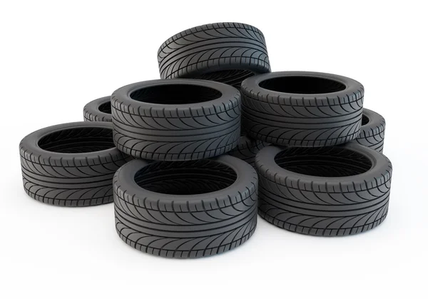 Heap tires — Stock Photo, Image