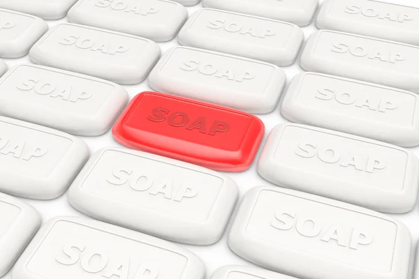 Unique red hygienic soap — Stock Photo, Image
