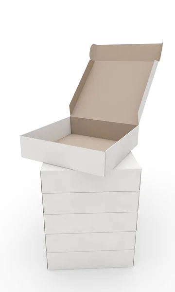 Open cardboard box — Stock Photo, Image