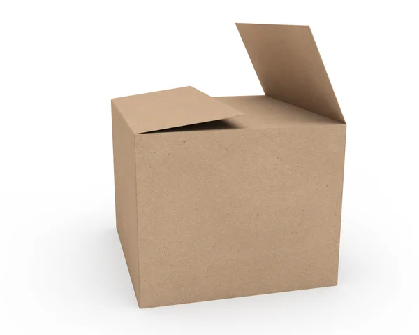 Open cardboard box — Stock Photo, Image