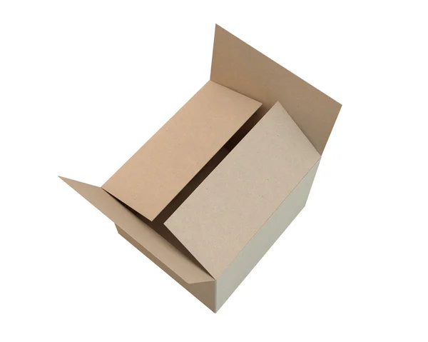 Covered cardboard box — Stockfoto