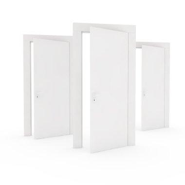 Üç kapıinci üzerinde bir gül