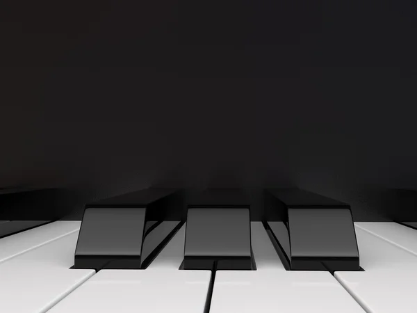 Teclado piano close-up — Fotografia de Stock