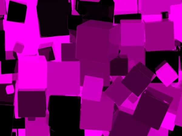 Błyszczący fioletowy sześcian tło — Zdjęcie stockowe