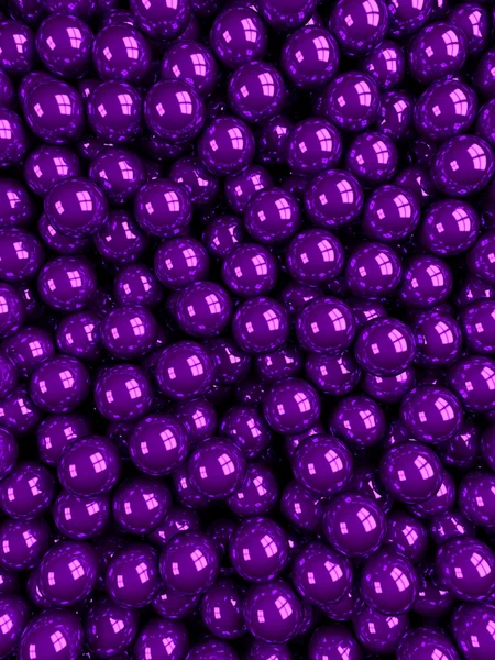 Balls purple glossy vertical — Stock Photo, Image