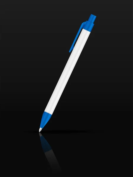 Długopis na czarny — Wektor stockowy
