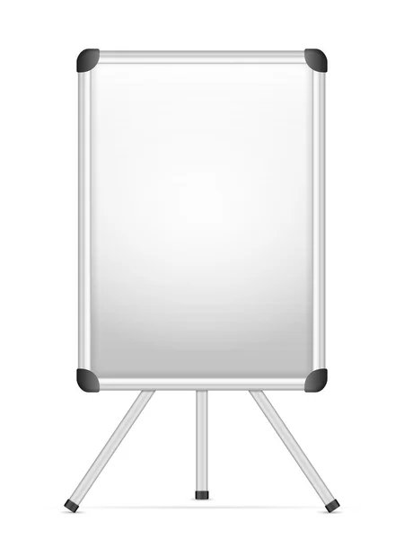 Whiteboard auf weiß — Stockvektor