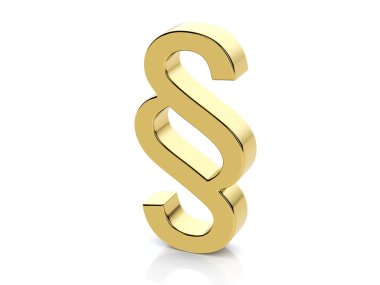 Altın paragraf simgesi