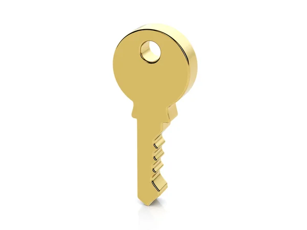 Golden key symbol — Stock Photo, Image