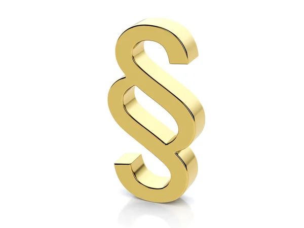 Golden paragraph symbol — Stock Photo, Image