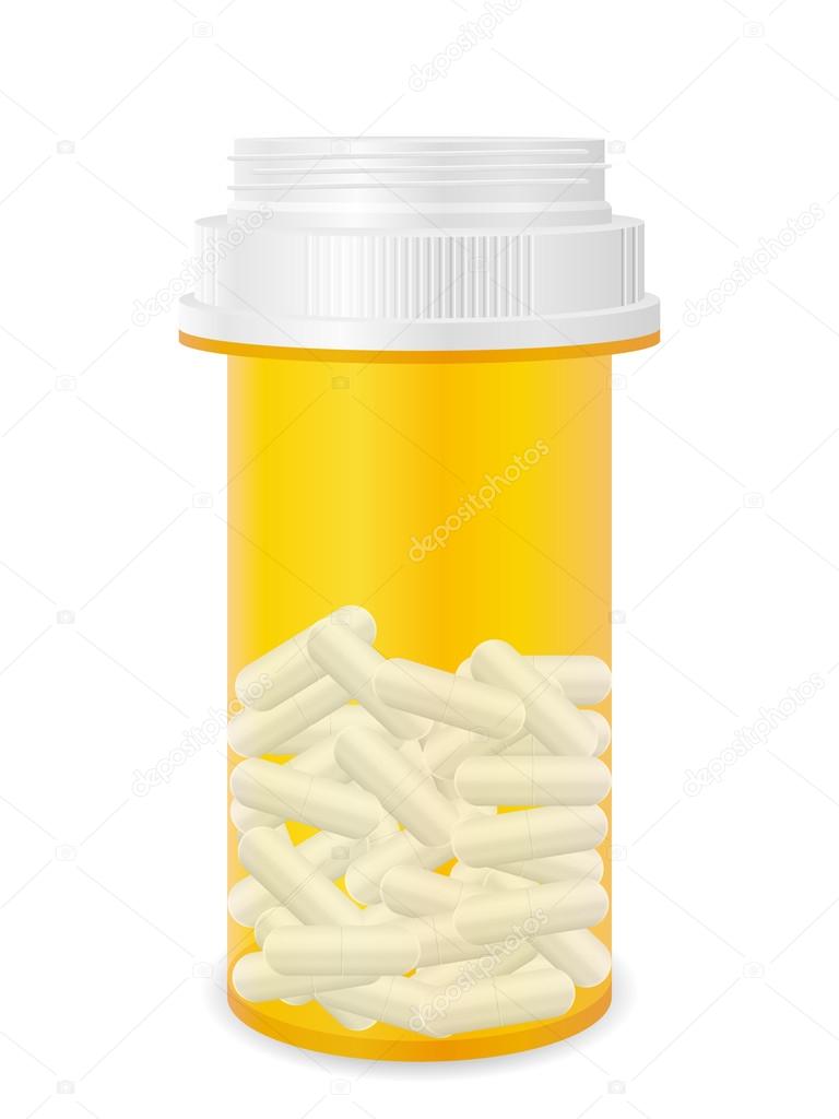 Bottle with pills