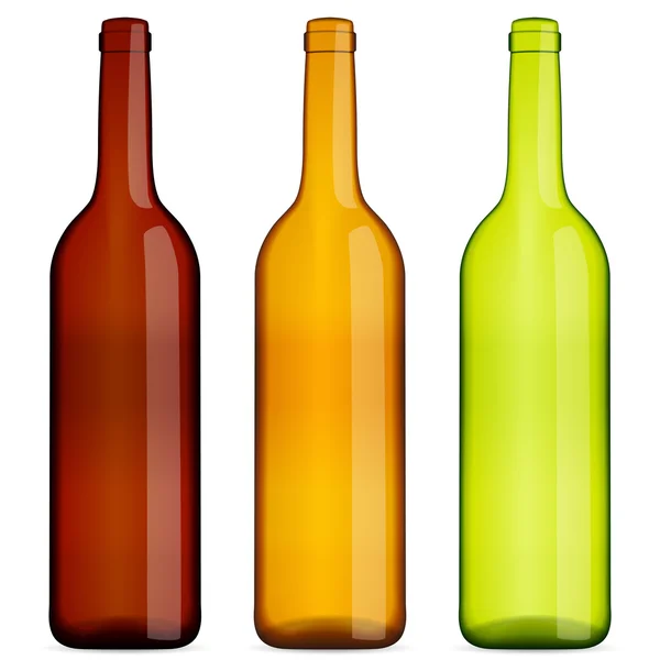 Botellas de vino conjunto — Vector de stock