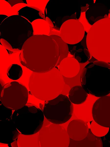 Shiny red sphere background — Stock Photo, Image