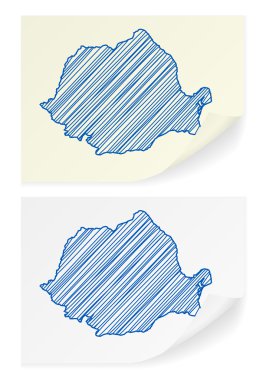 Romanya karalama harita