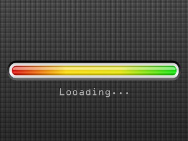 Yükleme çubuğu siyah