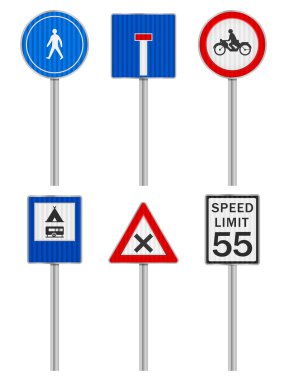 yol işaretleri seti