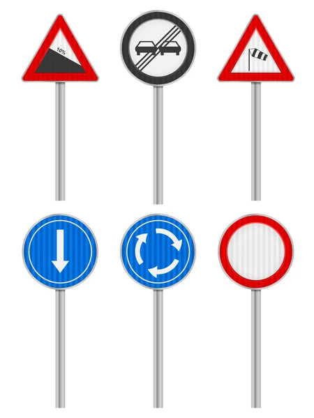 Road signs set — Stock Vector