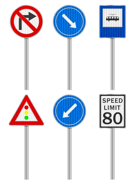 Road signs set — Stock Vector