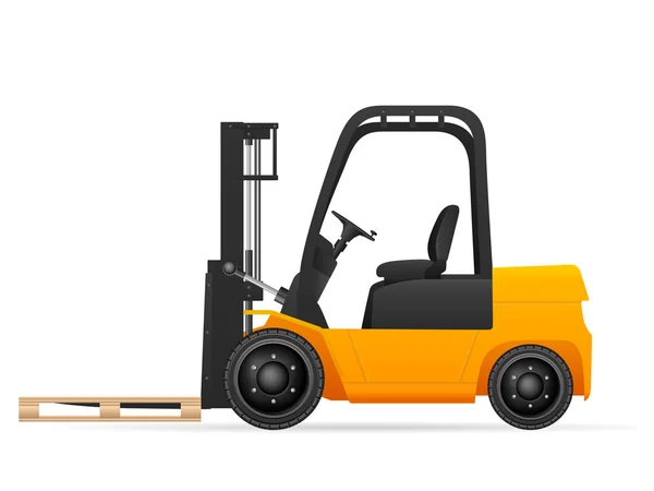 Forklift with pallet — Stok Vektör