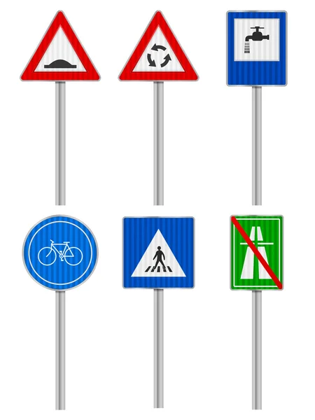 Weg tekenen set — Stockvector