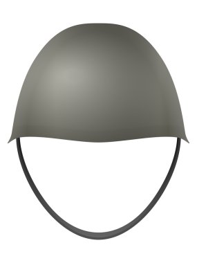 Beyaz üzerine askeri kask