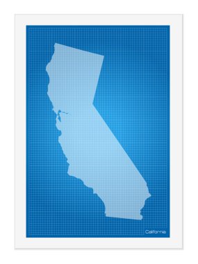 California planı üzerinde