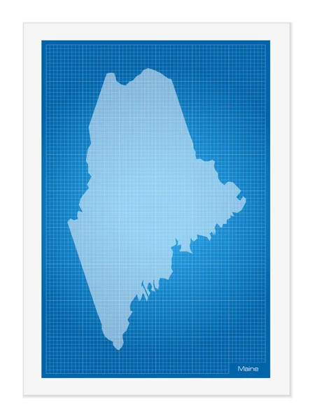 Maine στο σχεδιάγραμμα — Διανυσματικό Αρχείο