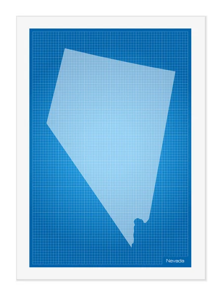 Nevada sur le plan — Image vectorielle