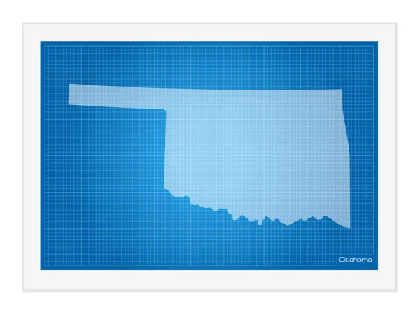 Oklahoma na plan — Wektor stockowy