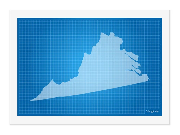 A blueprint Virginia — Stock Vector