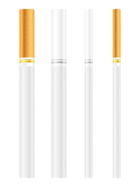 Cigarette on  white — Stock Vector