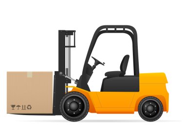 Karton kutu ile forklift