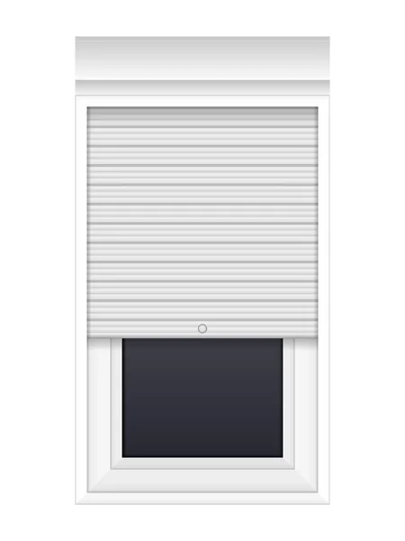 Fenêtre avec volets roulants — Image vectorielle