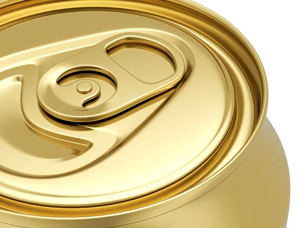 Gold drink can — Stockfoto