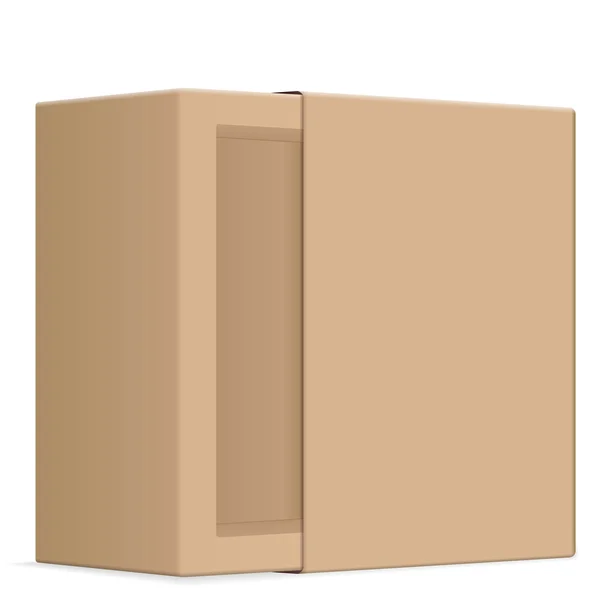 Caja de papel en blanco — Vector de stock