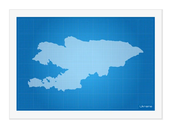 L'Ukraine sur le plan — Image vectorielle