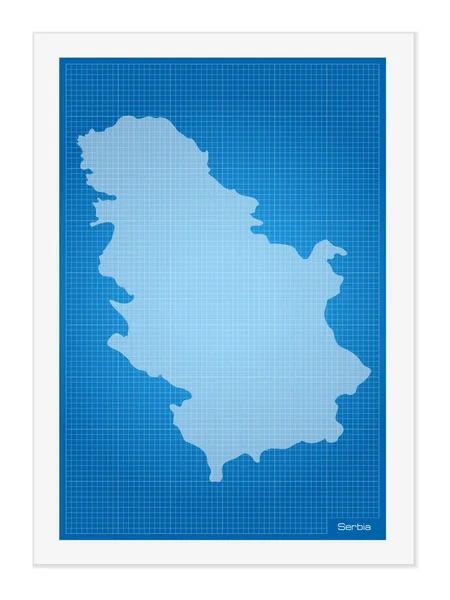 Σερβία σε σχεδιάγραμμα — Διανυσματικό Αρχείο
