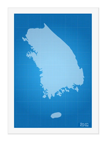 韩国蓝图 — 图库矢量图片