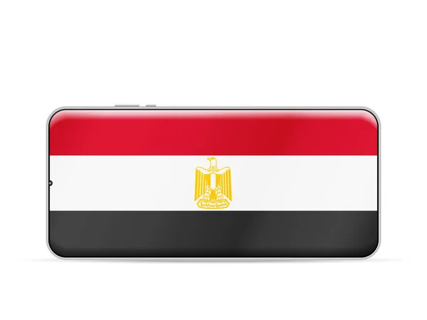 Egypt Flag Smartphone Screen Vector Illustration — Vettoriale Stock