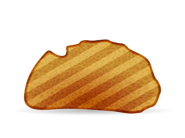 Bread Toast White Background Vector Illustration — Stock Vector