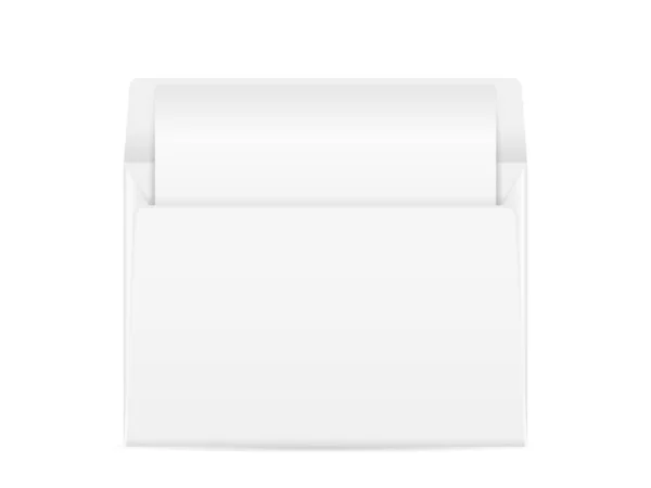 Envelop Een Witte Achtergrond Vectorillustratie — Stockvector