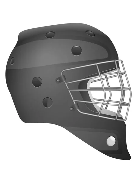 Hockey Goalie Mask White Background 일러스트 — 스톡 벡터