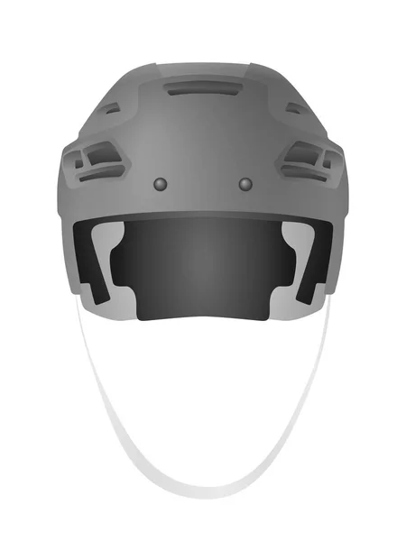 Hockey Helm Auf Weißem Hintergrund Vektorillustration — Stockvektor