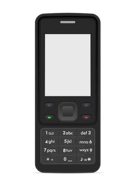Klasyczny Telefon Komórkowy Białym Tle Ilustracja Wektora — Wektor stockowy
