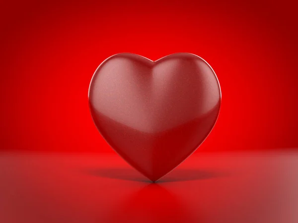 Сердце Красном Фоне Иллюстрация — стоковое фото
