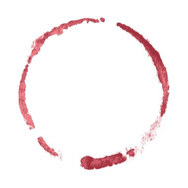 Beyaz arka planda şarap lekesi. Vektör illüstrasyonu.