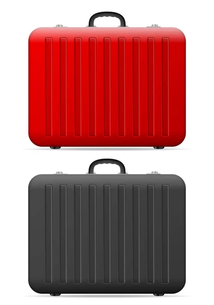 Valise Sur Fond Blanc Illustration Vectorielle — Image vectorielle