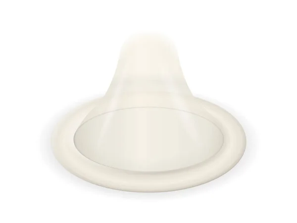 Kondom Auf Weißem Hintergrund Vektorillustration — Stockvektor
