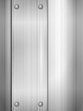 Metal levhalardan oluşan bir arka plan. Vektör illüstrasyonu.